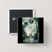 Badge Carré 5 Cm Bouton brisé (Devant & derrière)