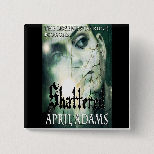 Badge Carré 5 Cm Bouton brisé (Devant)