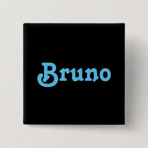 Badge Carré 5 Cm Bouton Bruno