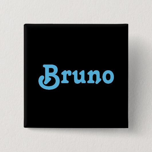 Badge Carré 5 Cm Bouton Bruno (Devant)