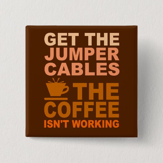 Badge Carré 5 Cm Bouton Câbles de rappel (Devant)