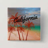 Badge Carré 5 Cm Bouton Californie (Devant)