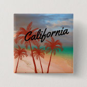 Badge Carré 5 Cm Bouton Californie (Devant)