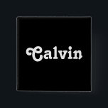 Badge Carré 5 Cm Bouton Calvin<br><div class="desc">Bouton Calvin</div>