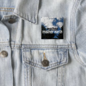 Badge Carré 5 Cm Bouton carré (En situation)