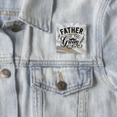 Badge Carré 5 Cm - Bouton Carré (En situation)