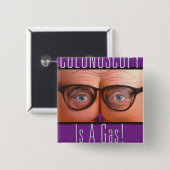 Badge Carré 5 Cm Bouton carré (Devant & derrière)