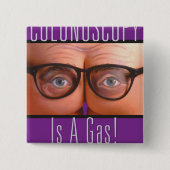 Badge Carré 5 Cm Bouton carré (Devant)