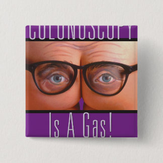 Badge Carré 5 Cm Bouton carré