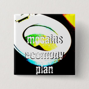 Badge Carré 5 Cm Bouton carré