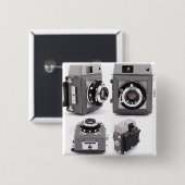 Badge Carré 5 Cm Bouton carré (Devant & derrière)