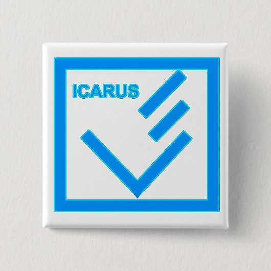 Badge Carré 5 Cm bouton carré (Devant)