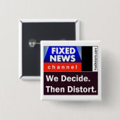 Badge Carré 5 Cm bouton-carré (Devant & derrière)