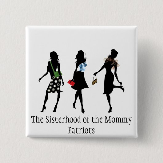 Badge Carré 5 Cm Bouton carré (Devant)