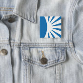 Badge Carré 5 Cm Bouton carré (En situation)