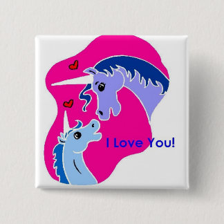 Badge Carré 5 Cm Bouton carré