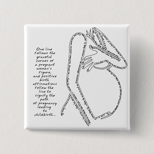 Badge Carré 5 Cm Bouton carré (Devant)