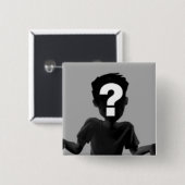 Badge Carré 5 Cm Bouton carré (Devant & derrière)