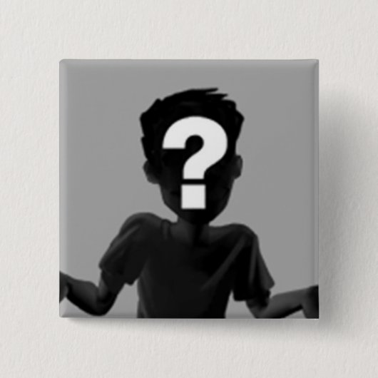 Badge Carré 5 Cm Bouton carré (Devant)