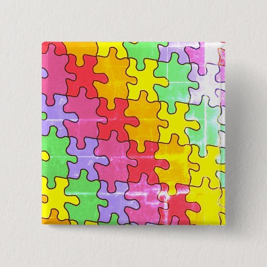 Badge Carré 5 Cm Bouton Carré (Devant)