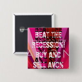 Badge Carré 5 Cm Bouton carré (Devant & derrière)