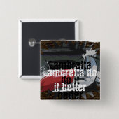 Badge Carré 5 Cm Bouton carré (Devant & derrière)