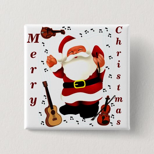 Badge Carré 5 Cm Bouton carré (Devant)