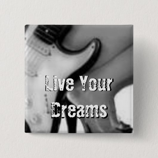 Badge Carré 5 Cm Bouton carré (Devant)