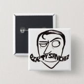 Badge Carré 5 Cm Bouton carré (Devant & derrière)