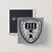 Badge Carré 5 Cm Bouton carré 1 de GDI (Devant & derrière)