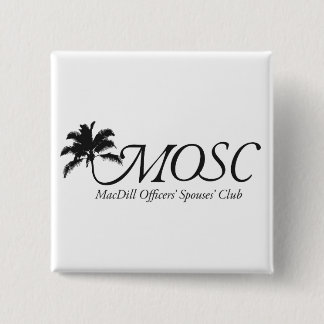 Badge Carré 5 Cm Bouton carré avec le logo