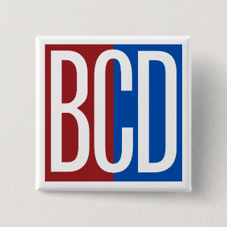 Badge Carré 5 Cm Bouton carré BCD