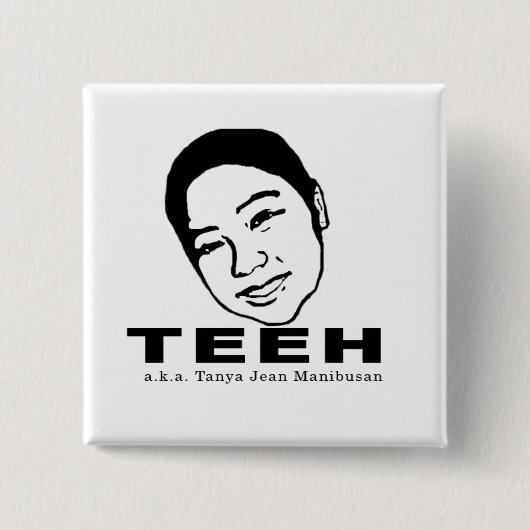 Badge Carré 5 Cm Bouton carré - customisé (Devant)