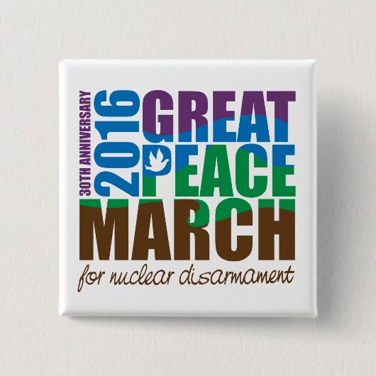 Badge Carré 5 Cm bouton carré de 16GPM2-5SB 2-1/2" (Devant)