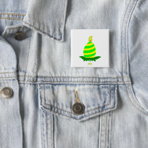 Badge Carré 5 Cm Bouton Carré de 2 pouces pour Pâques