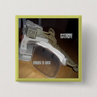 Badge Carré 5 Cm Bouton carré de Defib