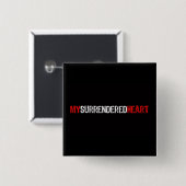 Badge Carré 5 Cm bouton carré de msh (Devant & derrière)