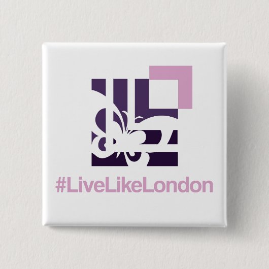 Badge Carré 5 Cm Bouton Carré LLL (Devant)