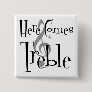 Badge Carré 5 Cm Bouton carré triple