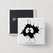 Badge Carré 5 Cm Bouton cassé (Devant & derrière)