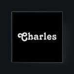 Badge Carré 5 Cm Bouton Charles<br><div class="desc">Bouton Charles</div>