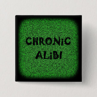 Badge Carré 5 Cm Bouton chronique d'alibi (carré)