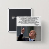 Badge Carré 5 Cm Bouton Citation Hannah Arendt (Devant & derrière)