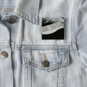 Badge Carré 5 Cm Bouton Clavier dans l'espace (En situation)