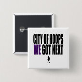 Badge Carré 5 Cm Bouton COH (Devant & derrière)