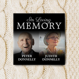 Badge Carré 5 Cm Bouton commémoratif de la double célébration de la