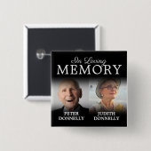 Badge Carré 5 Cm Bouton commémoratif de la double célébration de la (Devant & derrière)