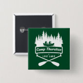 Badge Carré 5 Cm Bouton Conception (Devant & derrière)