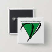 Badge Carré 5 Cm Bouton cool Vegan (Devant & derrière)
