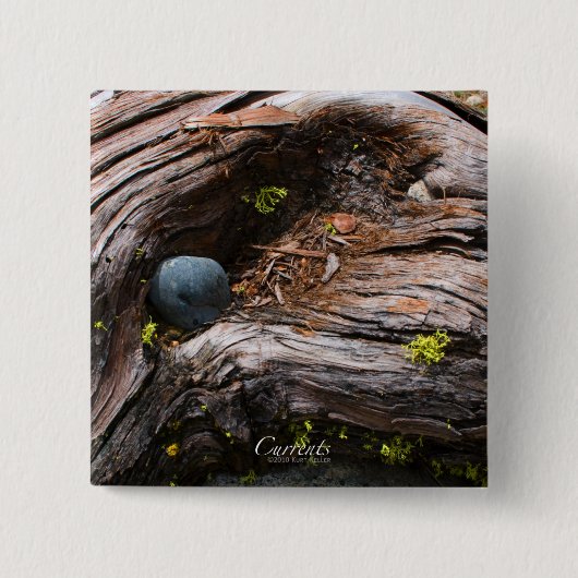 Badge Carré 5 Cm Bouton Courants (Devant)